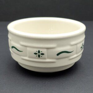 Longaberger Woven Traditions Heritage Green Stackable Custard Cups Ramekins